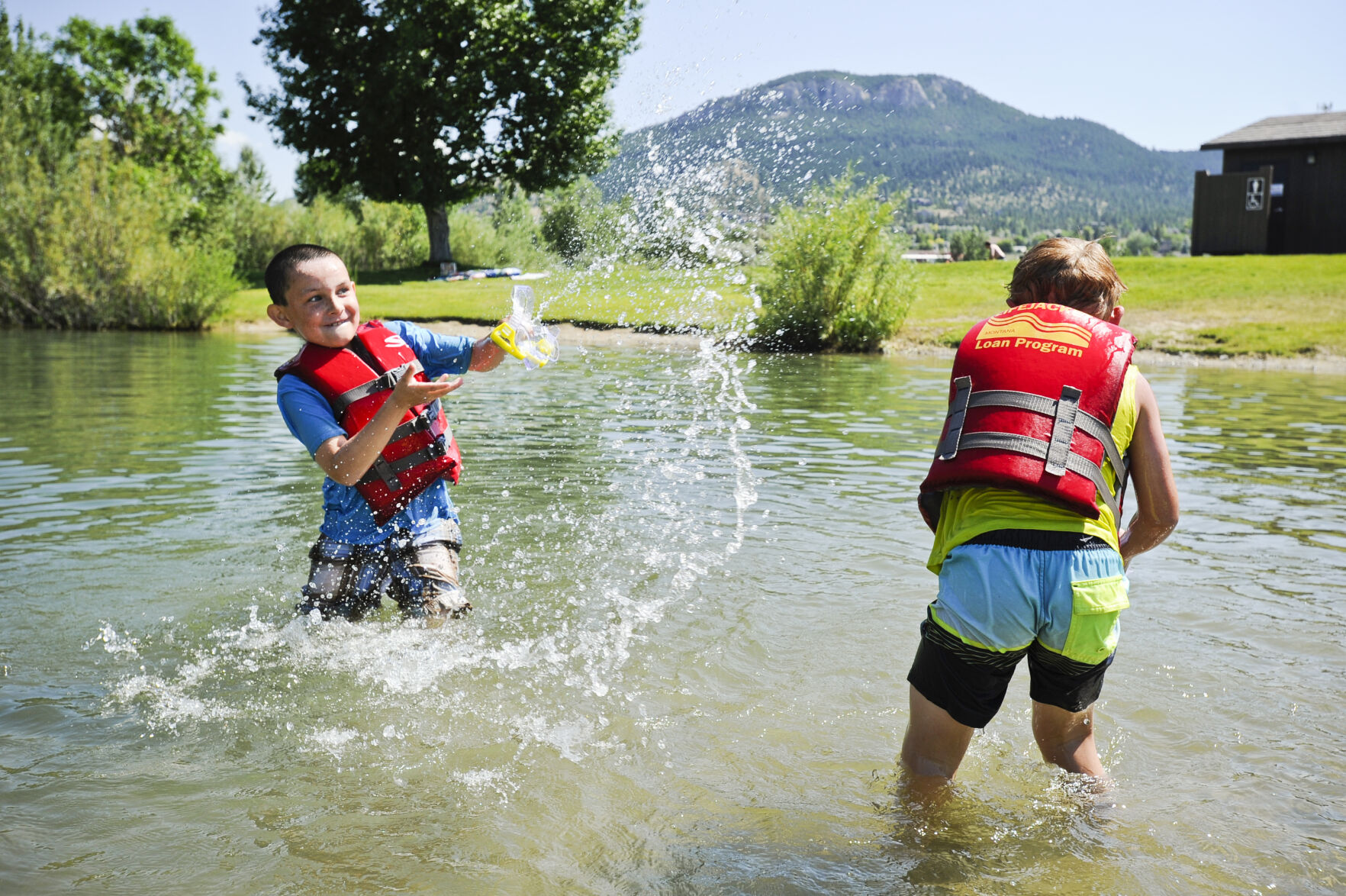 splashing